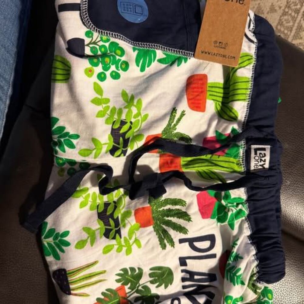 Lazy One Plant Lady PJ Pants NWT